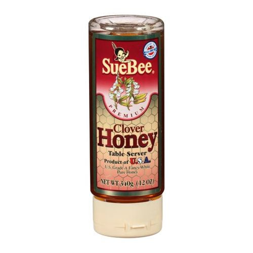 Sue Bee Table Server Premium Clover Honey, 12 oz