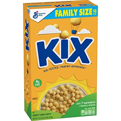 Kix Crispy Corn Puffs Whole Grain Breakfast Cereal, 18 oz. (B08X64TDGH)