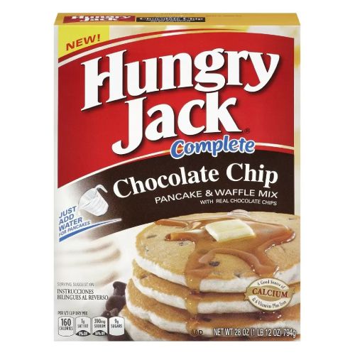 Hungry Jack Complete Chocolate Chip Pancake & Waffle Mix - 28oz