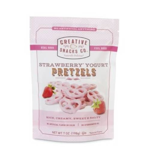 CREATIVE STRAWBERRY YOGURT PRETZELS, 7 OZ