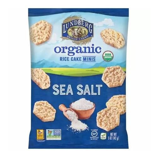 Lundberg Family Farms OG MINI RICE CAKES SEA SALT  5 oz