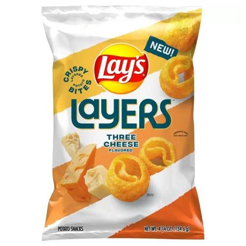 Lay's Layers Three Cheese Flavored Potato Snacks - 4.75oz