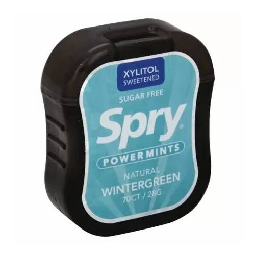 Xlear - Spry Extra Strong Xylitol Power Mints Wintergreen - 70 Mint(s)