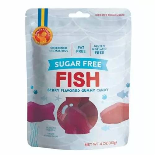 Candy People Sugar Free Gummy Candies - Fish Size: One Pack