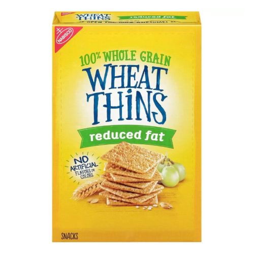 Wheat Thins Reduced Fat Whole Grain Wheat Crackers, 8 Oz, 1Count (B08XNTB89S)