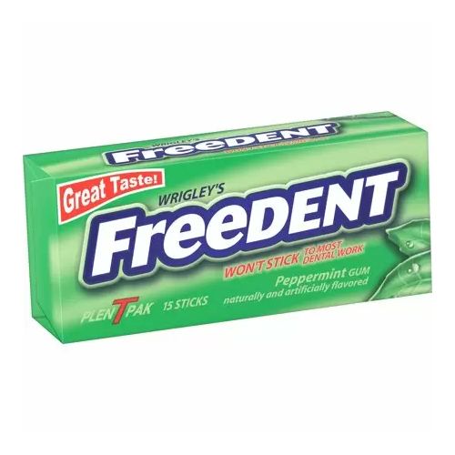 Wrigley's Freedent, Peppermint Chewing Gum, Single Pk