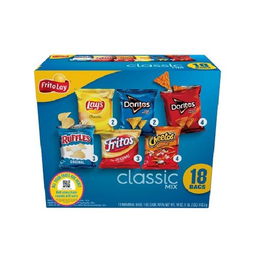Frito-Lay Snacks Classic Mix Variety Pack  1 oz  18 Count (Assortment May Vary)