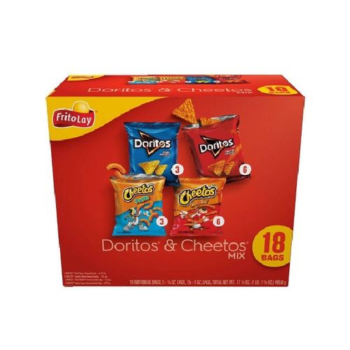 Frito-Lay Doritos & Cheetos Mix Variety Pack  (18 Pack)