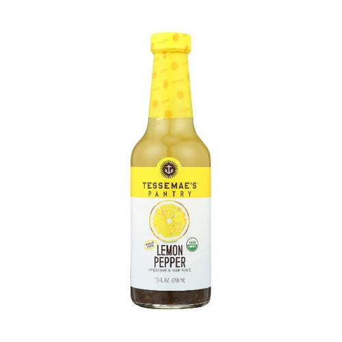 Tessemae's Organic No Sugar Added Lemon Pepper Dressing & Marinade, 10 fl oz