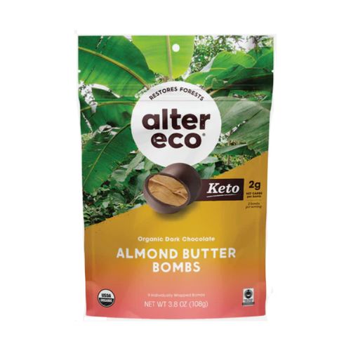 Alter Eco - Organic Dark Chocolate Bombs Almond Butter - 3.8 oz.