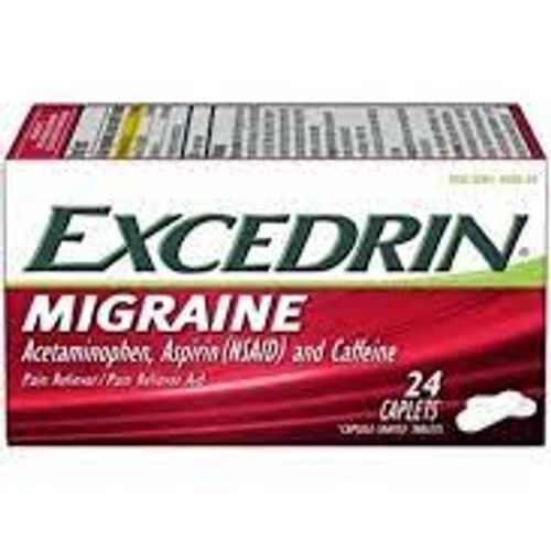Excedrin Migraine Medicine Caplets for Migraine Headache Relief  24 Count