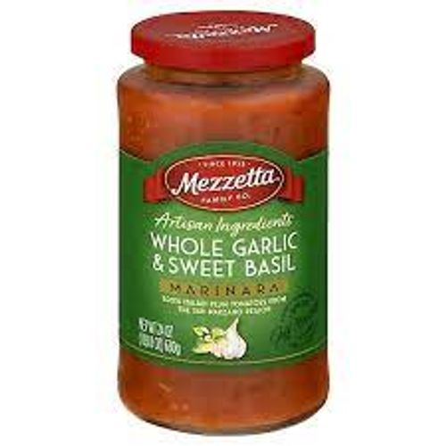 Mezzetta Artisan Whole Garlic & Sweet Basil Marinara Pasta Sauce - 24oz