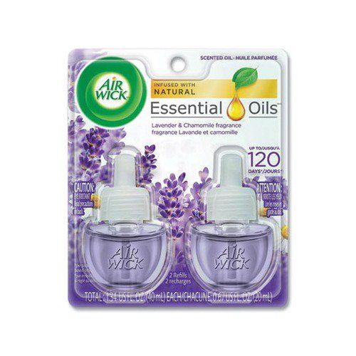 Air Wick Plug in Scented Oil Refill  2 ct  Lavender and Chamomile  Air Freshener  Essential Oils
