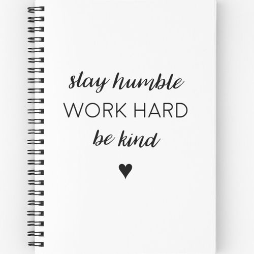 Workhard Bekind Notebkspiral