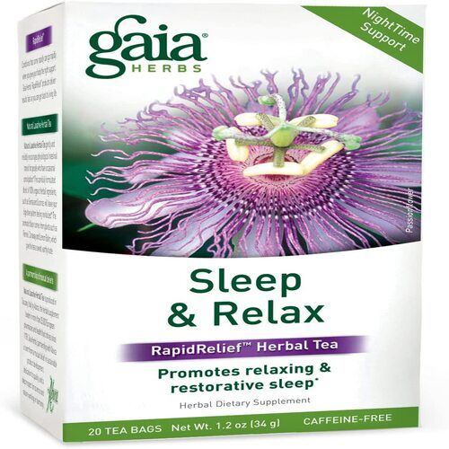 Gaia Herbs Sleep & Relax Herbal Tea 16 Bag(S).